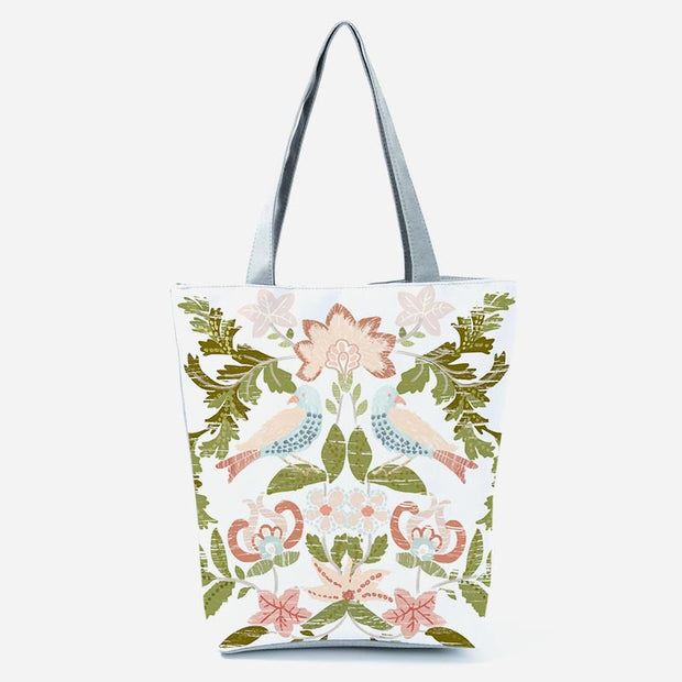 Tote Bag For Women Floral Print Large Capacity Shoulder Bag