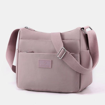 Multi Pocket Roomy Women Purse Handbags Solid Color Casual Crossbody Shoulder Bag