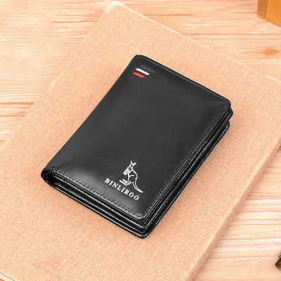 Mens RFID Blocking Wallet Soft PU Leather Credit Card Holder