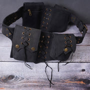 Medieval Pouch Bag For Outdoor Vintage Tassel Viking Waist Bag