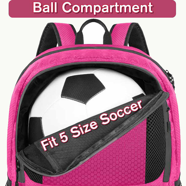 Large Basketball Backpack Individual Ball Compartment Outdoor Sports Training Bag