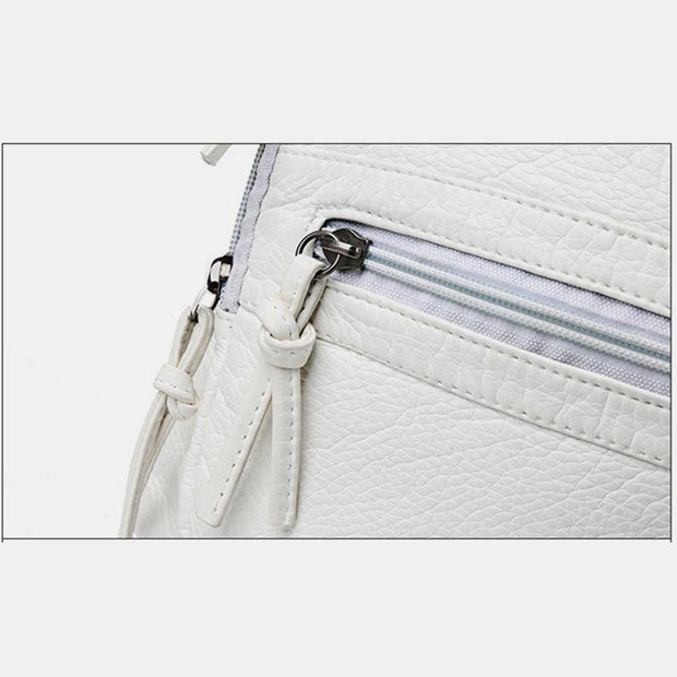 High Capacity Soft Leather Crossbody Bag Shoulder Bag