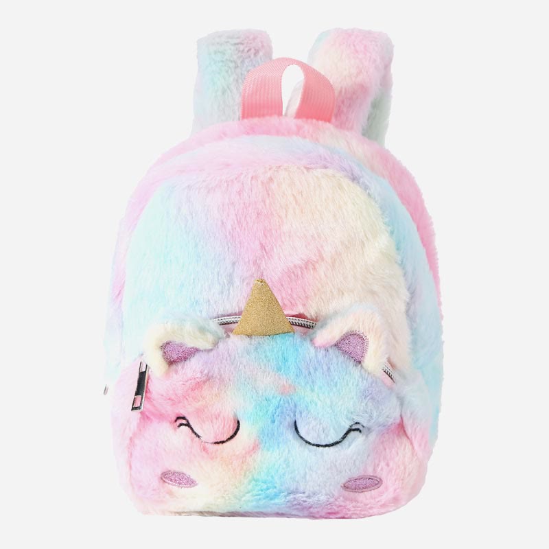 Backpack For Women Unicorn Furry Cute Cartoon Toddlers Kids Schoolbag