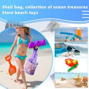 4 Pieces Beach Bag For Children Summer Holiday Shell Collecting Bag