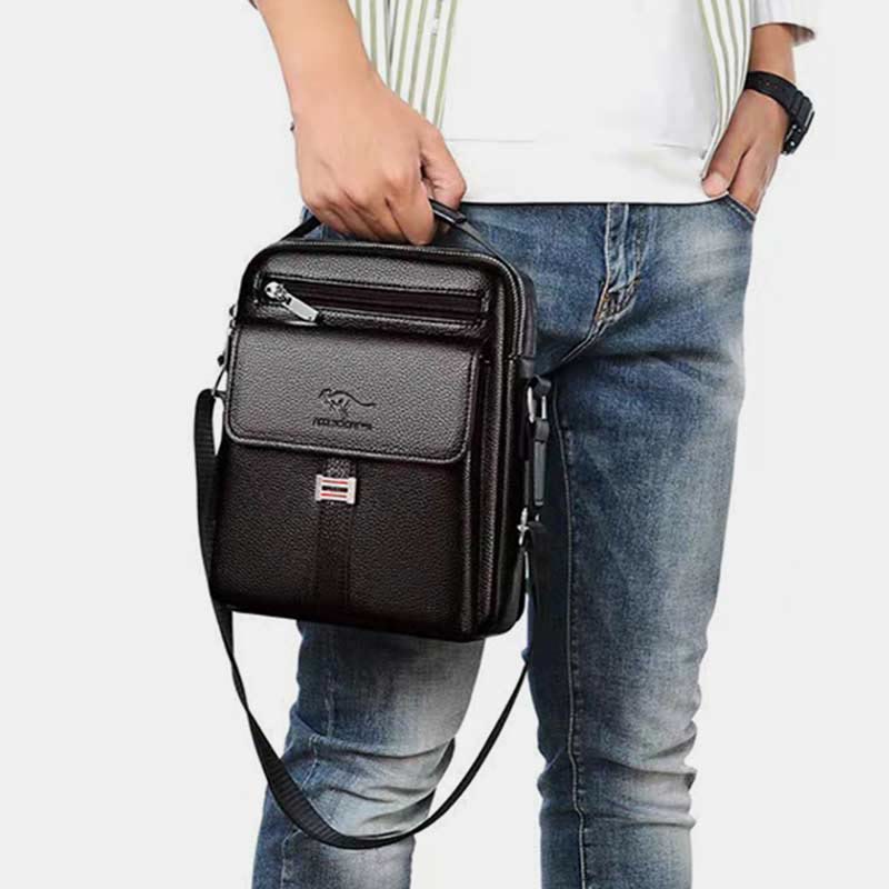 Messenger Bag for Men Lightweight Waterproof Travel Rivet Crossbody Bag