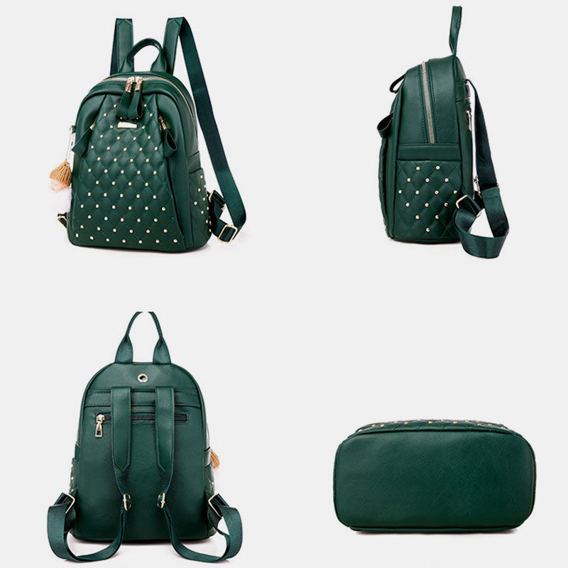 Large Capacity Studded Backpack