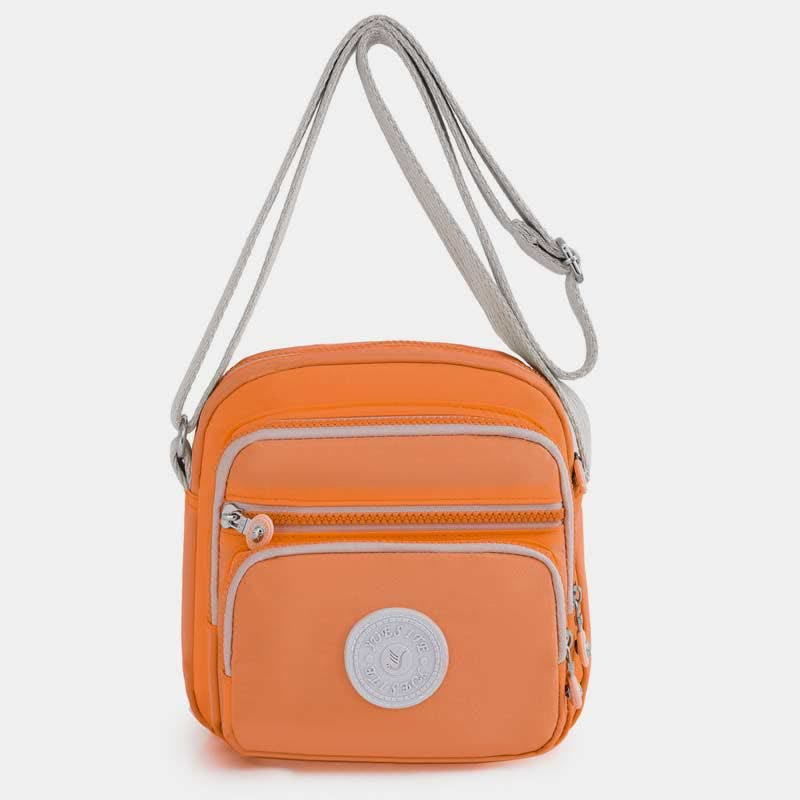 Nylon Crossbody Belt Bag for Women Multi-pocket Travel Shoulder Purse