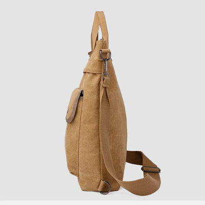 Multifunctional Large Capacity Canvas Handbag Backpack for Women Men Crossbody Shoulder Bag