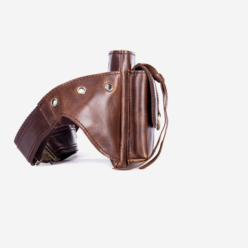 Multi-Pocket Large Capacity Vintage Waist Bag