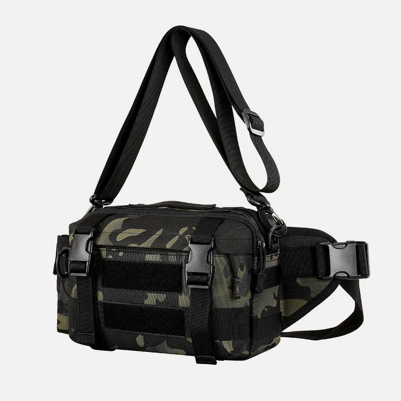 Large Camo Tactical Bag For Sports Nylon Crossbody Bag Waist Bag