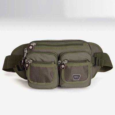 Multi-Pocket Large Capacity Durable Casual Waist Bag