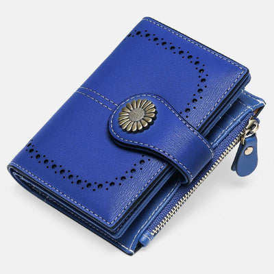 RFID Vintage Large Capacity Genuine Leather Wallet