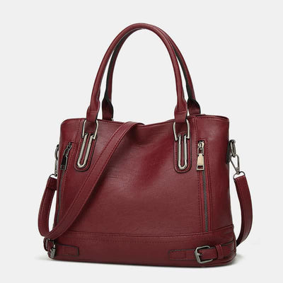 Faux Leather Tote Bag for Women Handbag Shoulder Purse Crossbody Bag