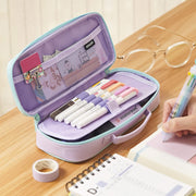 Cute Pencil Case For Kids Cartoon Style Roomy Case