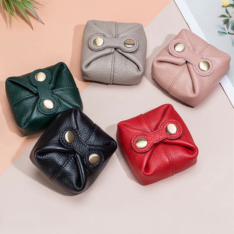 Soft Real Leather Coin Purse Mini Storage Pouch Carrying Purses