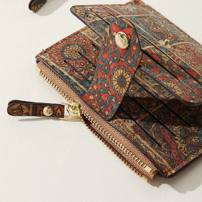 Vintage Bohemian Small Wallet Eco-Friendly Ultra Thin Card Bag