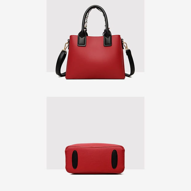Elegant Handbag For Women Detachable Silk Handle Ladies Crossbody Bag
