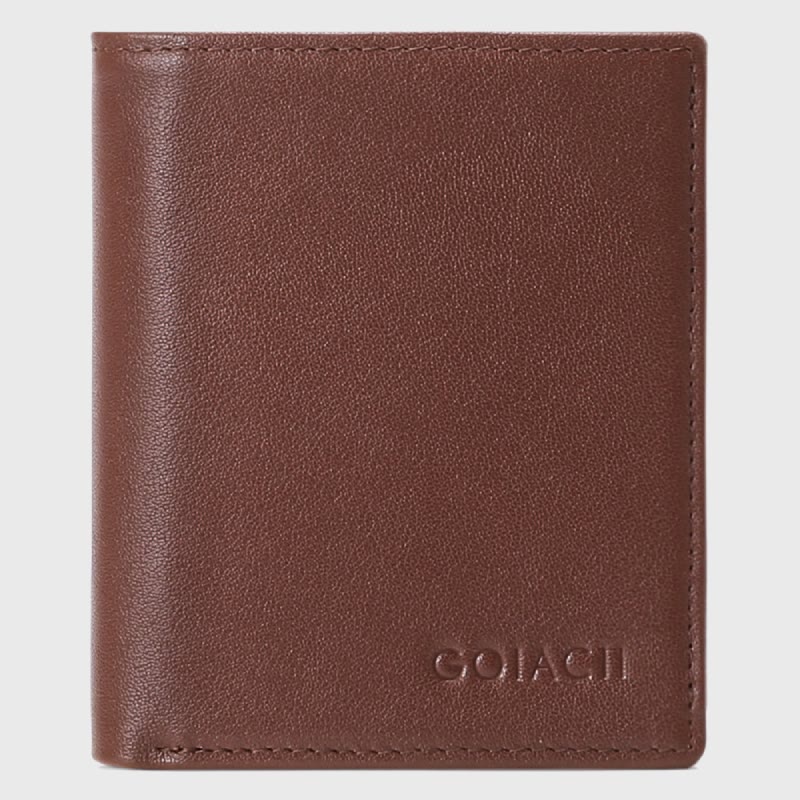 Men Vertical Wallet RFID Blocking Bifold Leather Gentle Purse