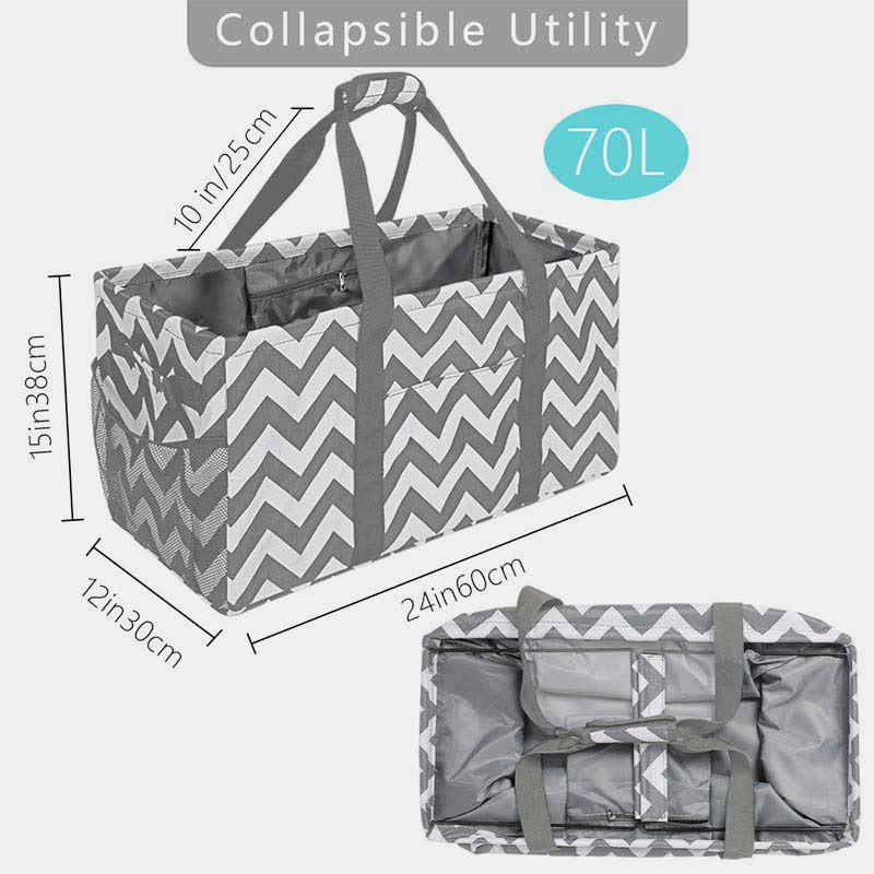 Storage Bag For Home Travel Foldable Clothing Clutter Storage Basket