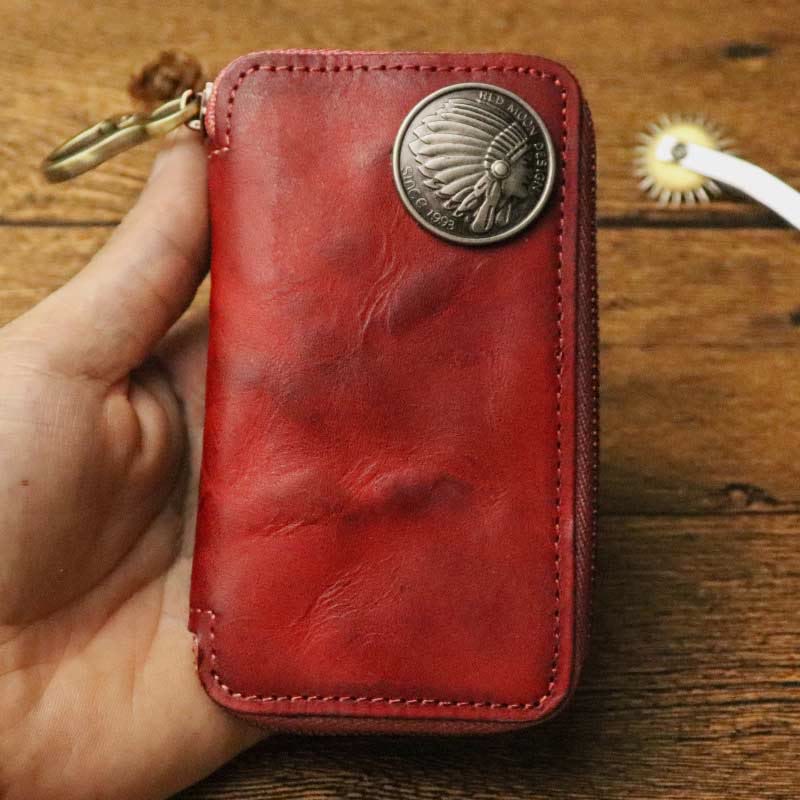 Leather Wallet For Men Waist Wear Multi Functional Key Purse