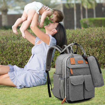 Diaper Bag Backpack Multifunction Waterproof Mommy Bag with Changing Pad