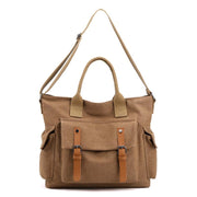 Large Capacity Women Canvas Tote Casual Crossbody Shoulder Handbags Messenger Bag