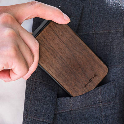 Wooden Slim Pocket Card Case