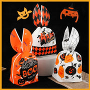 FREE TODAY: 50pcs Halloween Candy Bag Bunny Ears Pumpkin Snack Gift Bag