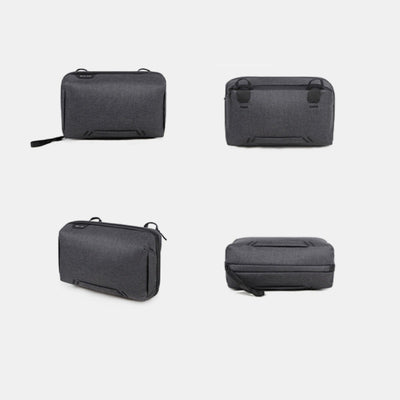 Lightweight Multi-Slot Zipper Storage Pouch Portable Electronics Organizer Makeup Bag