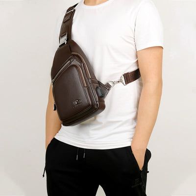 sling bag for men leisure outdoor riding crossbody chest bag