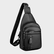 Multi Pocket Sling Bag For Men Outing Portable Everyday Use