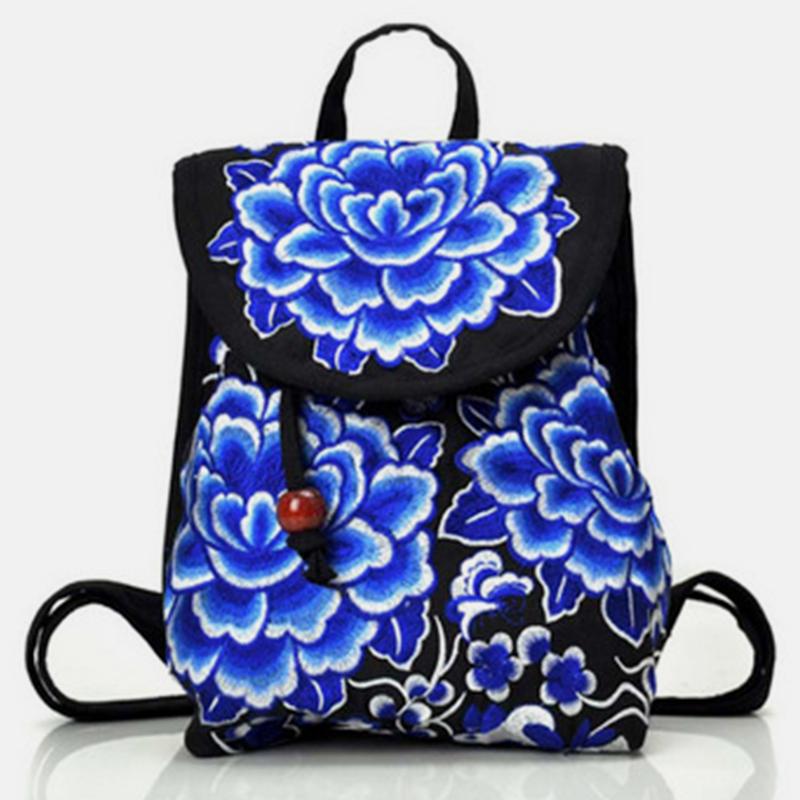 Ethnic Vintage Embroidered Travel Backpack