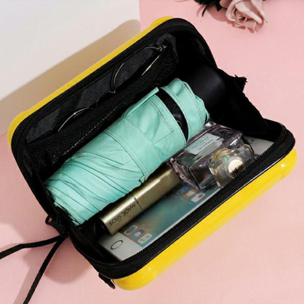 High Capacity Mini Suitcase Crossbody Bag