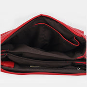 Multi-Compartment Soft Elegant Crossbody Bag