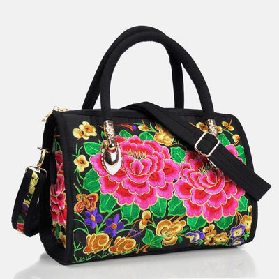 Large Capacity Multicolor Embroidered Ethnic Tote