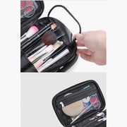 Waterproof Double Compartment Makeup Bag Nylon Portable Storage Bag