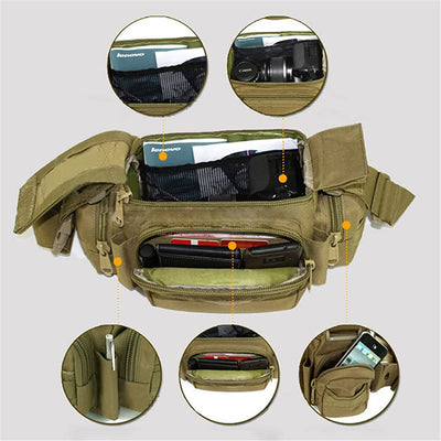 Waist Bag For Men Outdoor Multi-Purpose Riding Large Crossbody Shoulder Bag