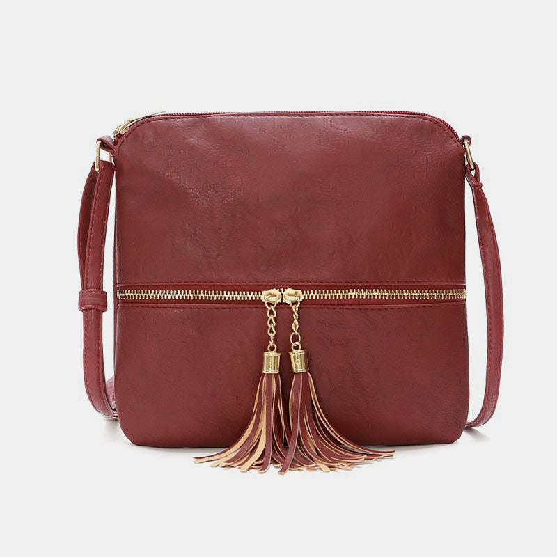 Large Capacity Tassel Crossbody Bag