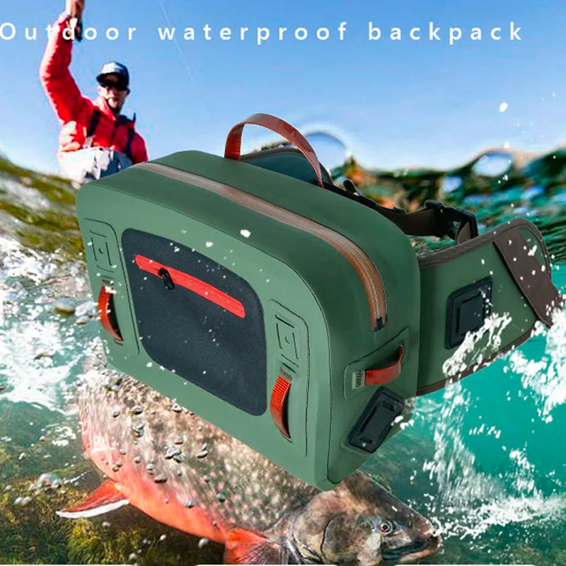 IPX7 Waterproof Lumbar Pack For Sports Fishing Hip Waist Bag