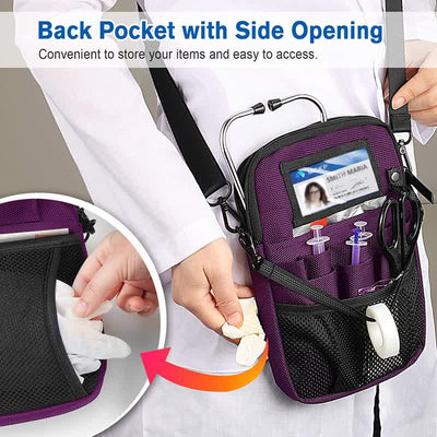 Nursing Waist Bag with Medical Gear Pockets Tape Holder Nurse Waist Pouch