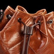 Womens Drawstring Bucket Hobo Handbag Crossbody Shoulder Bag with 2 Detachable Straps