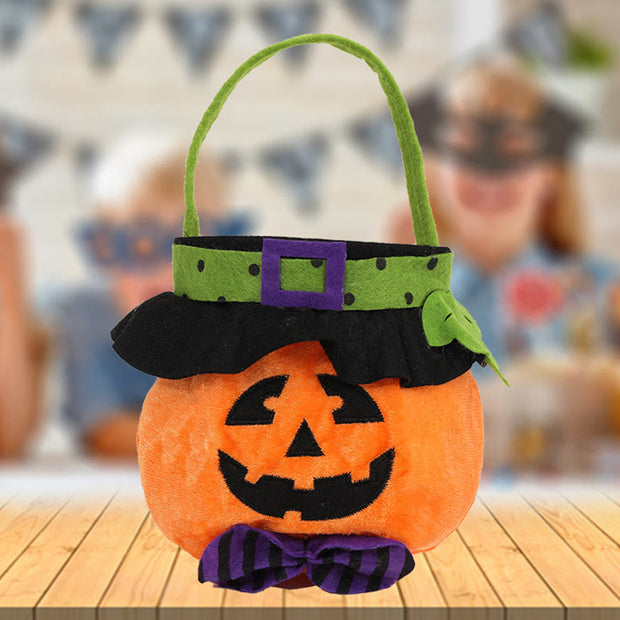 FREE TODAY: 2Pcs Halloween Pumpkin Decorative Cute Cartoon Round Candy Gift Bag