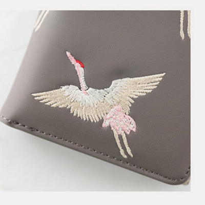 Embroidery Large Capacity Lightweight Bifold Wallet