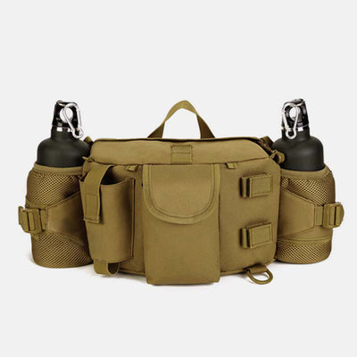 Multi-Pocket Crossbody Purse Tactical Waist Bag Fit 10 Inch Tablet