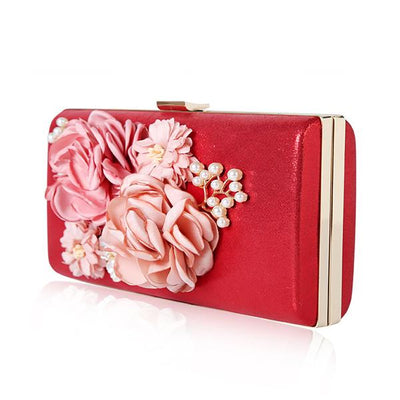 Floral Evening Clutch Bag