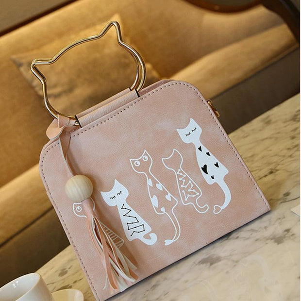 Cute Cat Paw Handbag Multi-carry Crossbody Bag