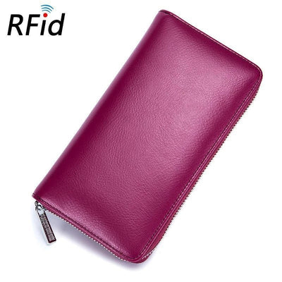 RFID Genuine Leather Card Wallet