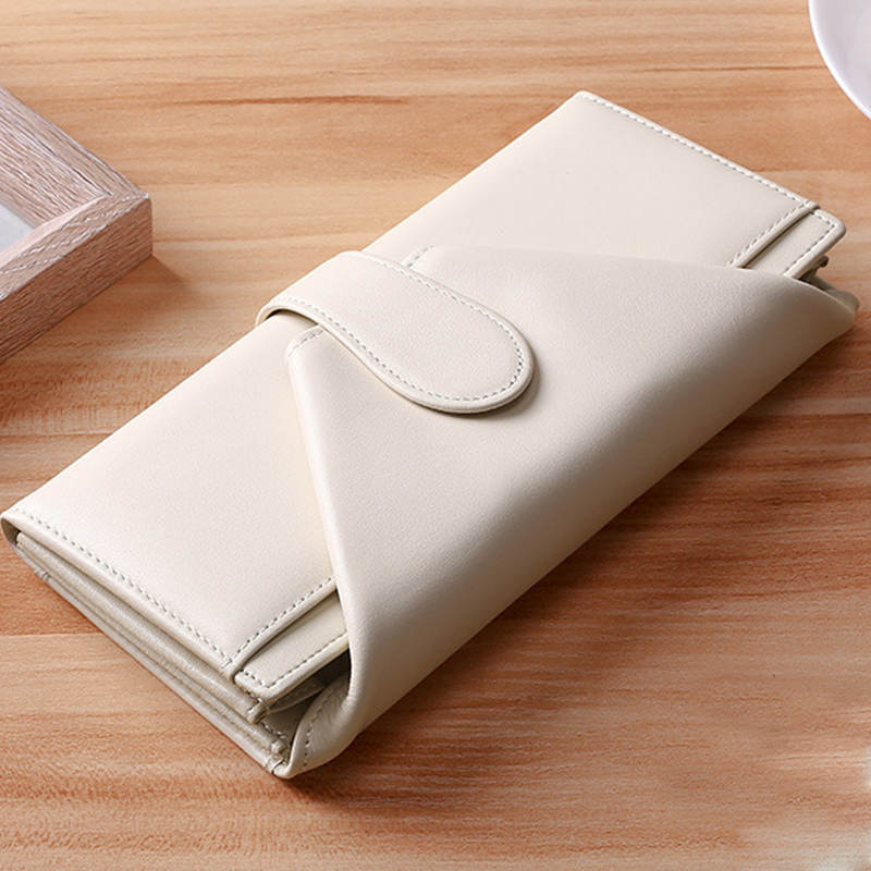 Retro Multi-Slot Genuine Leather Long Purse