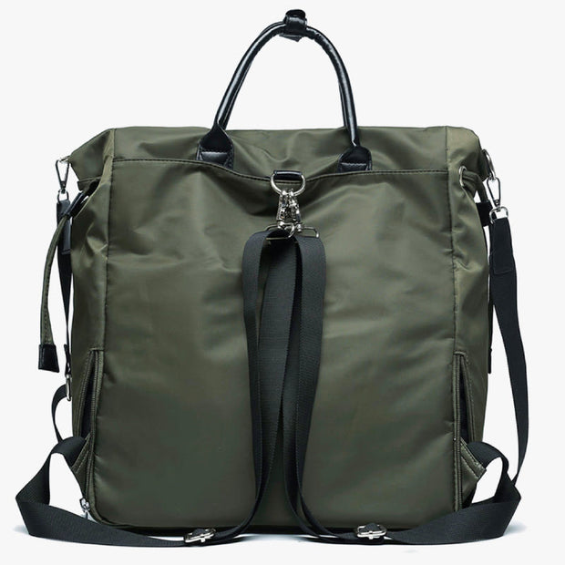 Multifunctional Business Backpack Women Men Durable Nylon Crossbody Purse