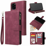 Functional Phone Case for iPhone Samsung Zipper Wallet Case Wristlet Clutch